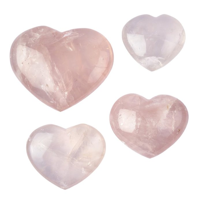Rose Quartz Clear Heart (Kgs) NFD