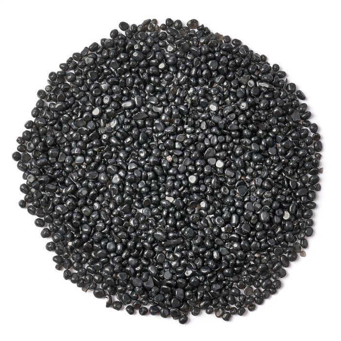 Black Obsidian Tumbled Chips, 3-5mm (100g)