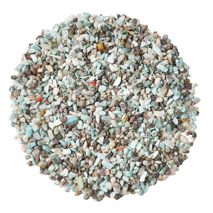 Larimar Tumbled Chips, 3-5mm (100g)