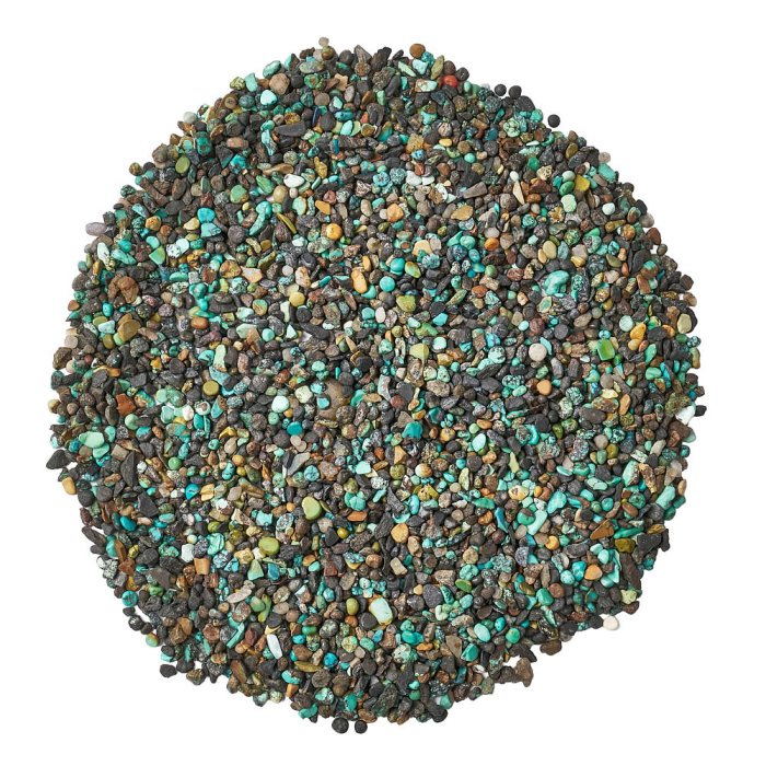 Chinese Turquoise Tumbled Chips, 3-5mm (100g)