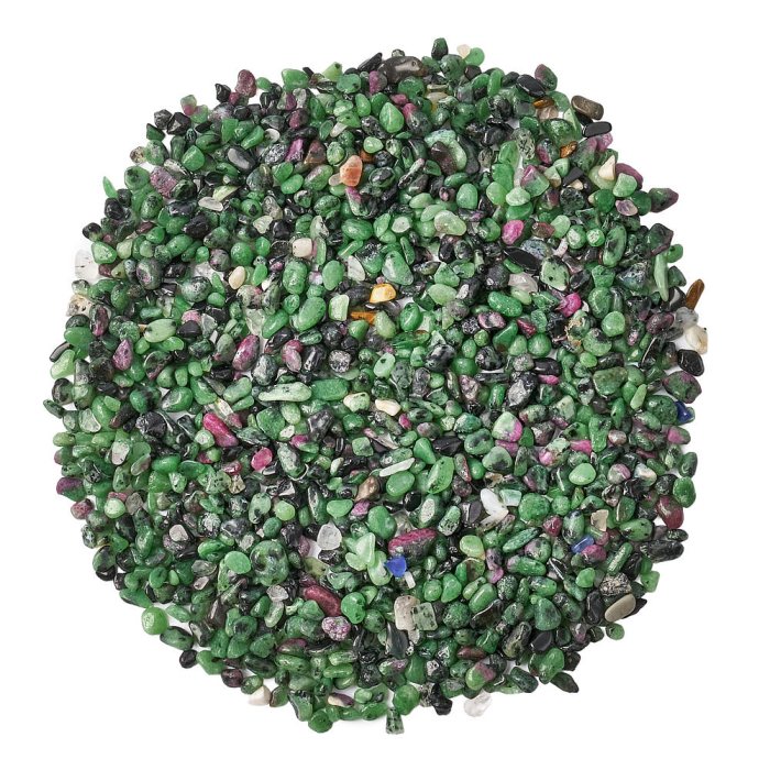 Ruby Zoisite Tumbled Chips, 3-5mm (100g)