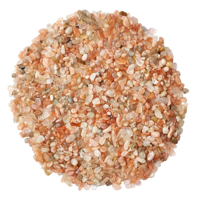 Sunstone Tumbled Chips, 3-5mm (100g)