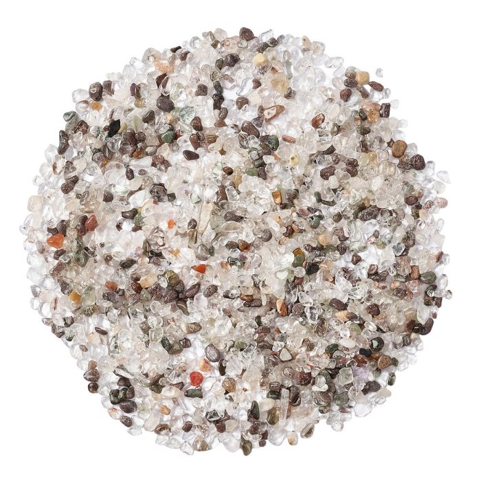 Green Phantom Quartz Tumbled Chips, 3-5mm (100g)