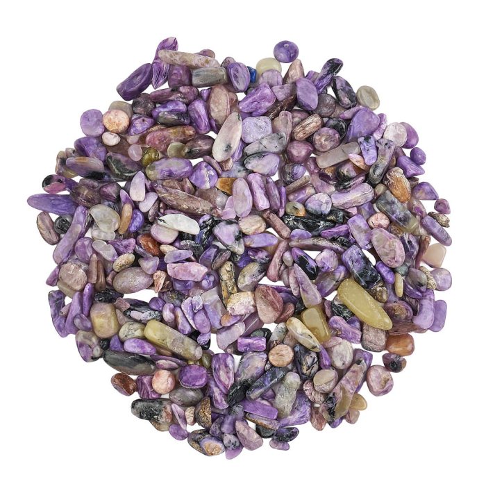 Charoite Tumbled Chips, 7-9mm (100g)