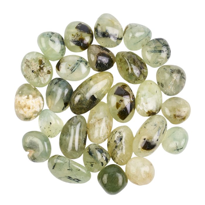 Prehnite Tumbled Chips, 8-12mm (100g)