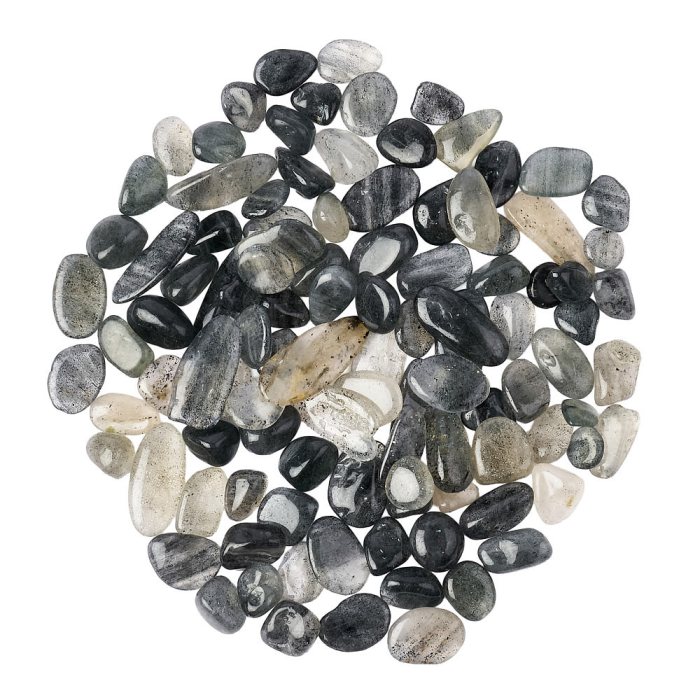 Quartz with Hematite Tumblechips, 8-12mm (100g)