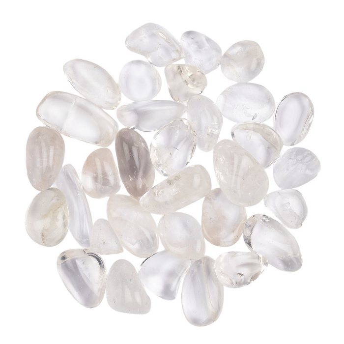 Quartz Crystal Small Tumblestones, 12-15mm (100g)