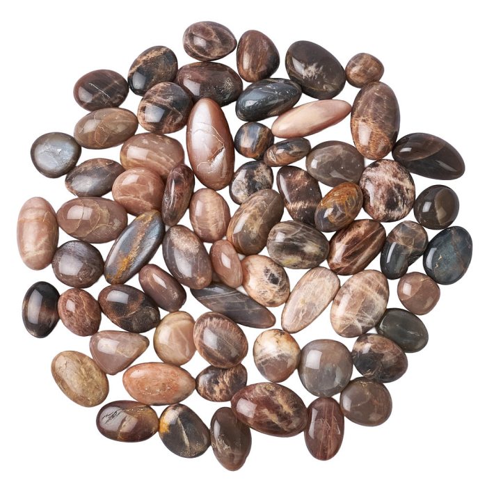 Black Moonstone Tumblestones (KG) NFD