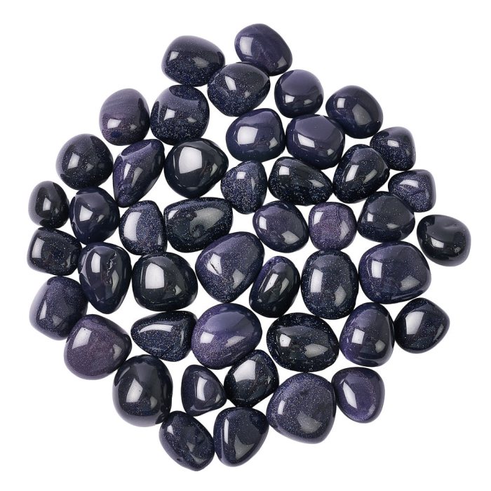 Blue Goldstone Tumblestones (KG) NFD