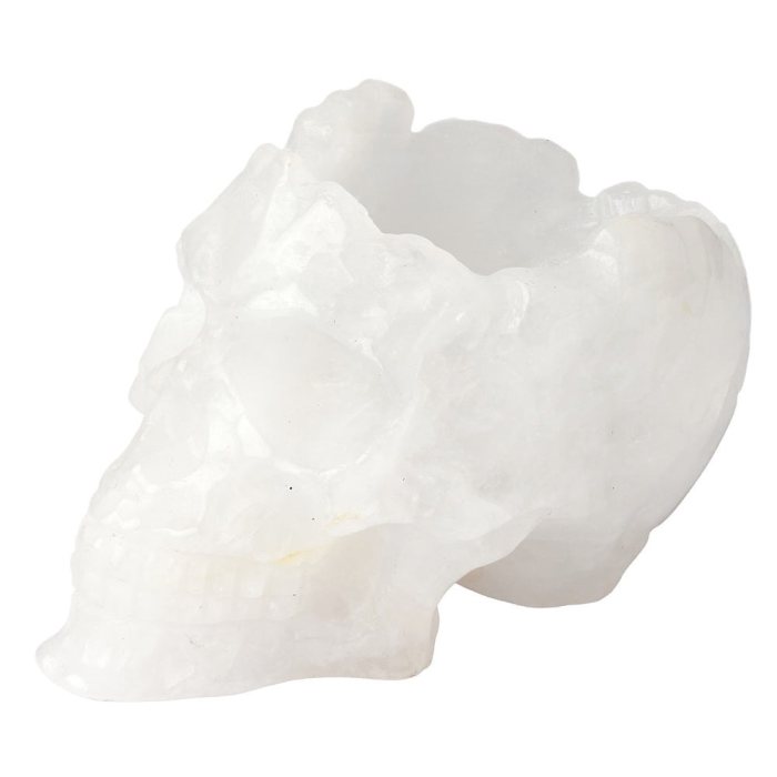 Snow Quartz Skull Bowl (1pc) NFD