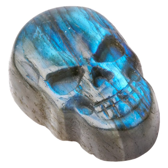 Labradorite Skull Cabochon, 30x20mm (1pc) NFD