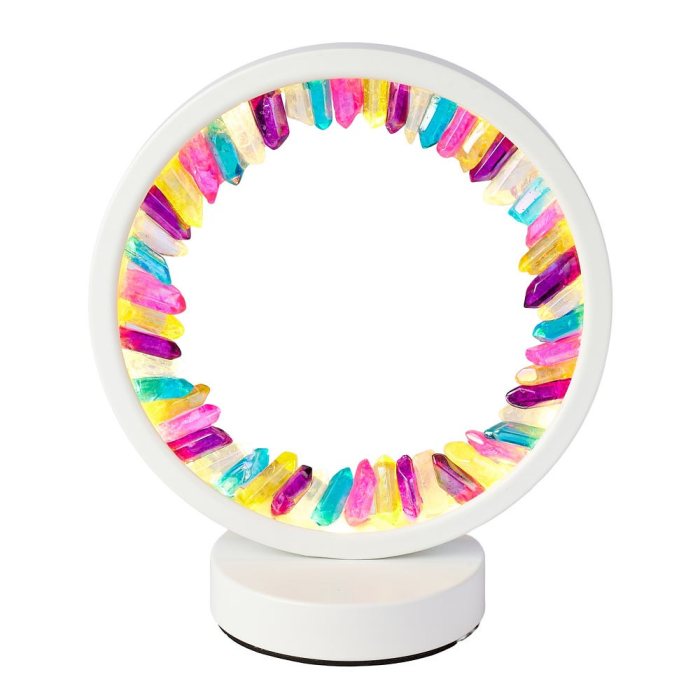 Aura Crystal Multicoloured Round USB Lamp (1pc) NFD