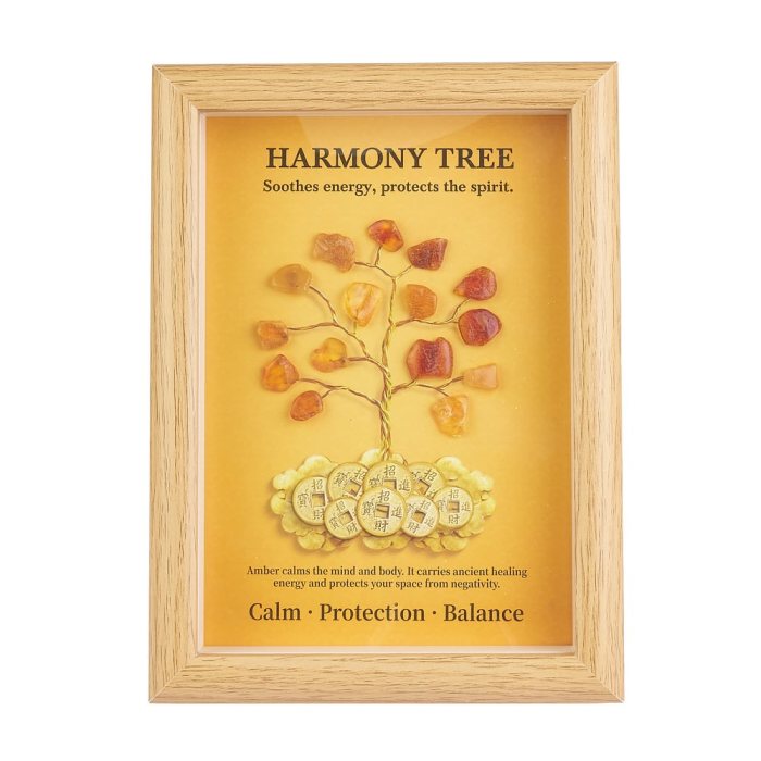 Amber Harmony Money Tree Picture in Frame (1pc) NFD
