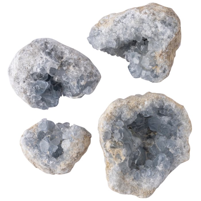 Celestite Clusters, Madagascar (Bulk Unsized, 1KG) NFD