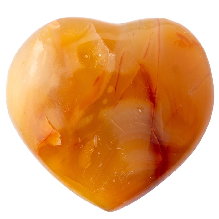 Carnelian Heart 40-50mm, Madagascar (1pc) NETT