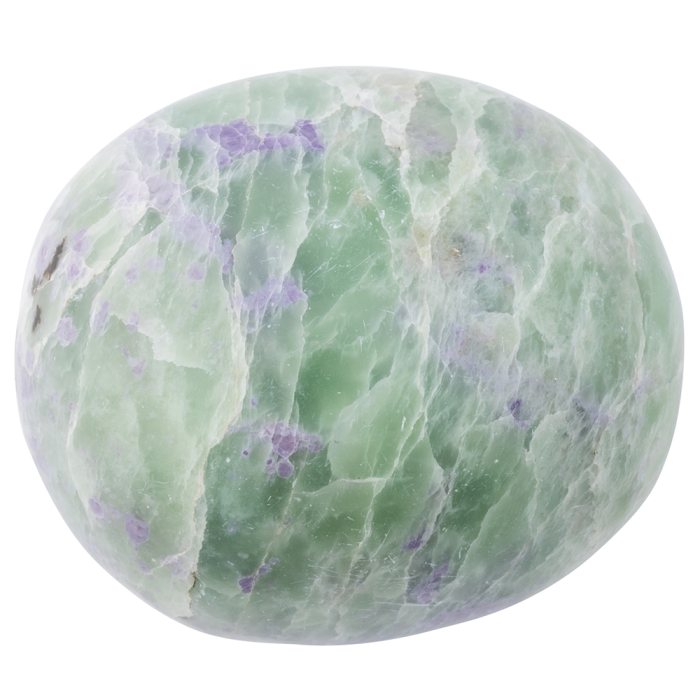 Fluorite and Serpentine Large Tumblestone 35-40mm, Bolivia (1pc) NETT