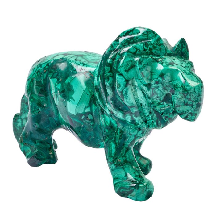 Malachite Lion Carving 4-5" (1pc) NETT