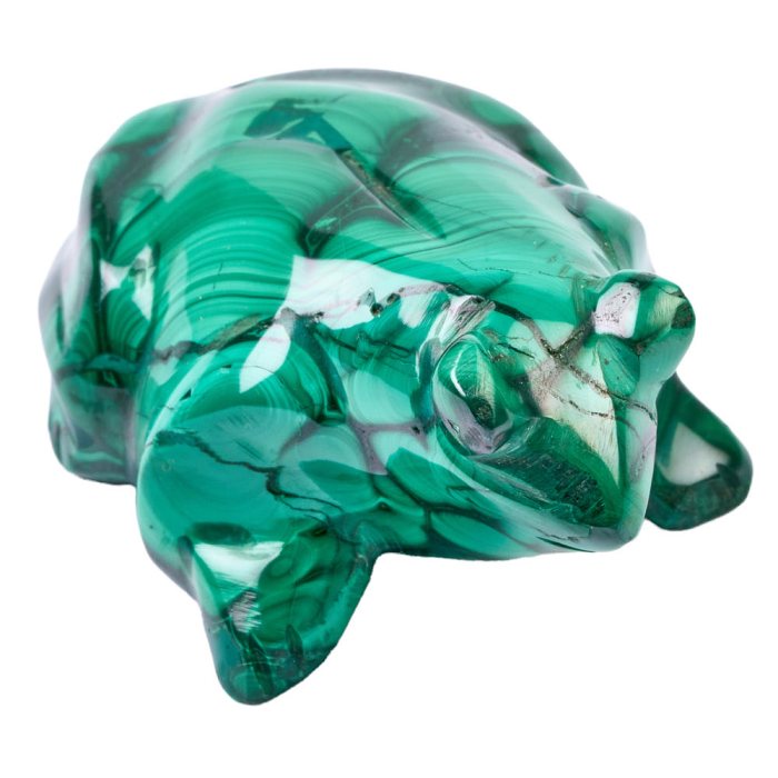 Malachite Frog Carving 1-2" (1pc) NETT