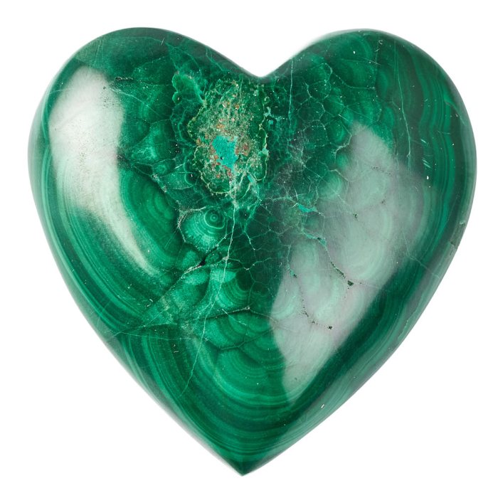 Malachite Heart (1pc)