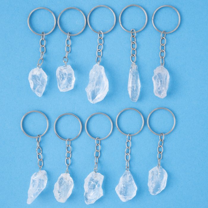 Rough Prasiolite Keyring (10pc) NFD