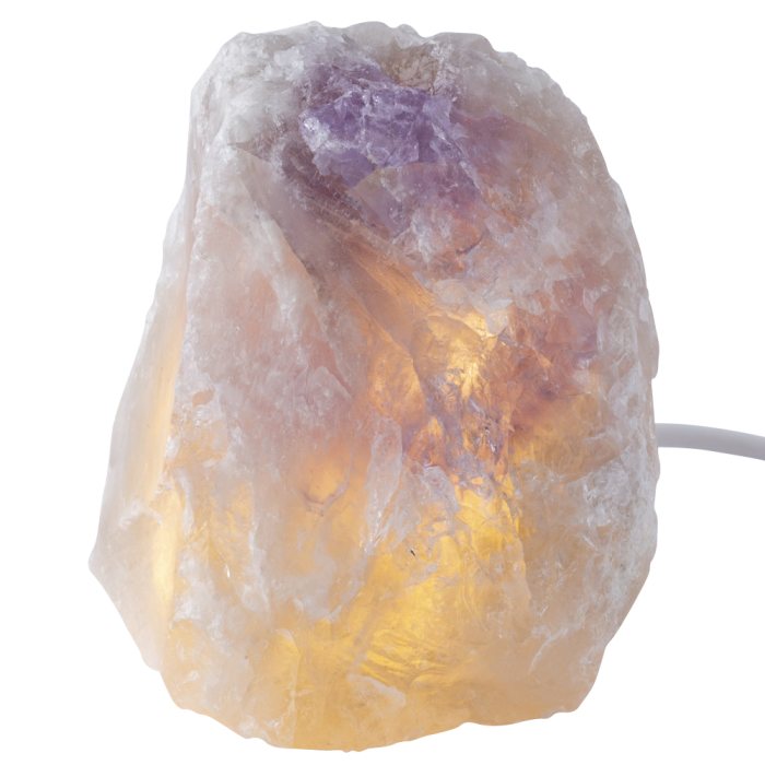 Mini Amethyst Rough Lamp with Disk LED USB Fitting (1pc) NFD