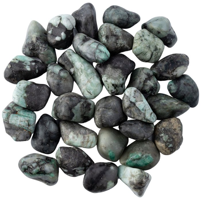 Emerald 2nd Quality Extra Large Tumblestone 40-50mm Brazil (1kg) NFD