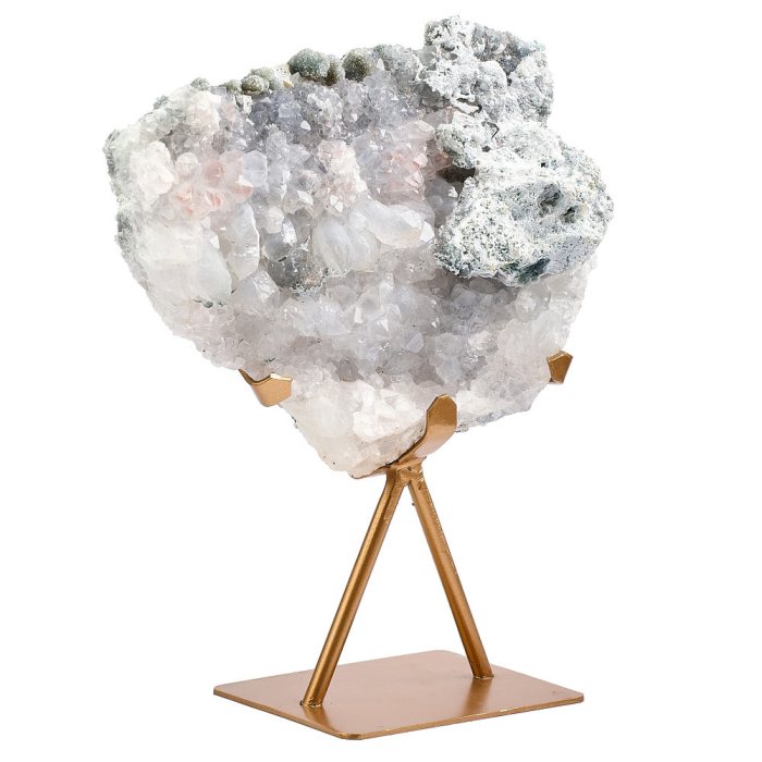 Amethyst Druze on Gold Stand 2.85kg (1pc)