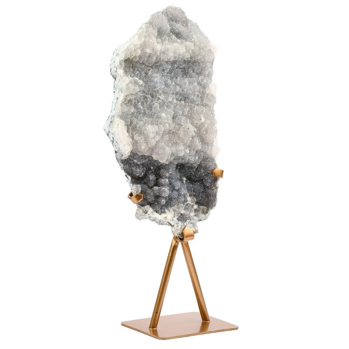 Amethyst Druze on Gold Stand 1.35kg (1pc)