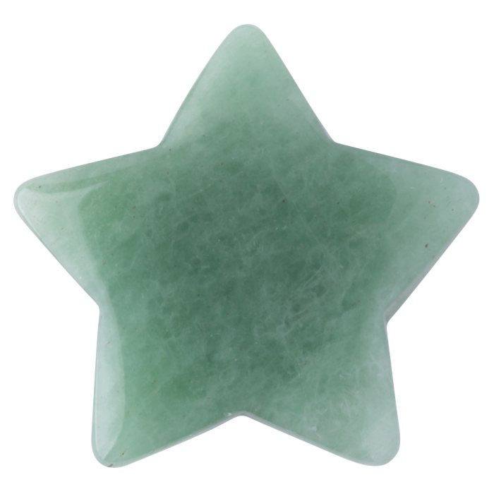 Green Aventurine 40mm Drilled Star (1pc)