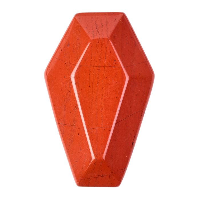 Red Jasper Mini Coffin Carving 19x30mm (1pc) NETT