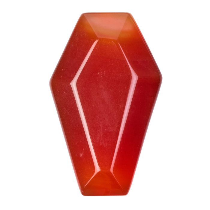 Carnelian Mini Coffin Carving 19x30mm (1pc) NETT