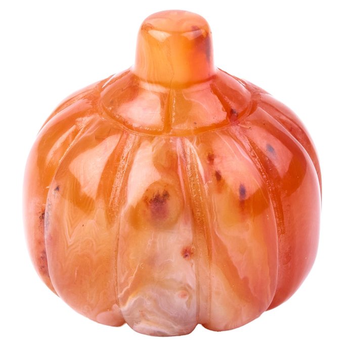 Carnelian Mini Pumpkin Carving 25mm (1pc) NETT