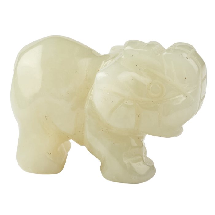 New Jade Elephant Carving (1pc)