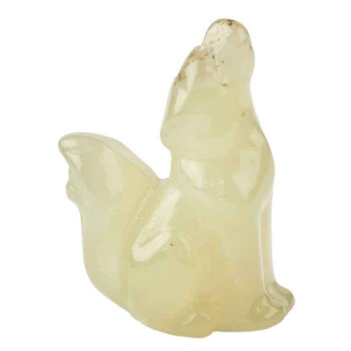 New Jade Wolf Carving (1pc)