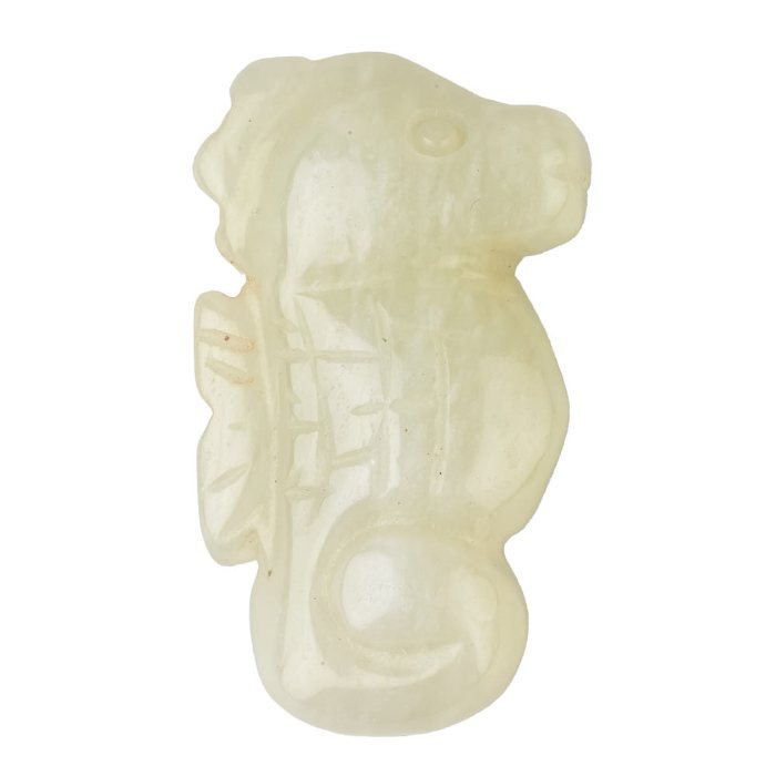 New Jade Sea Horse Carving (1pc)