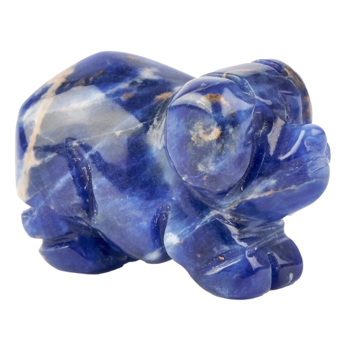 Sodalite Pig Carving (1pc)