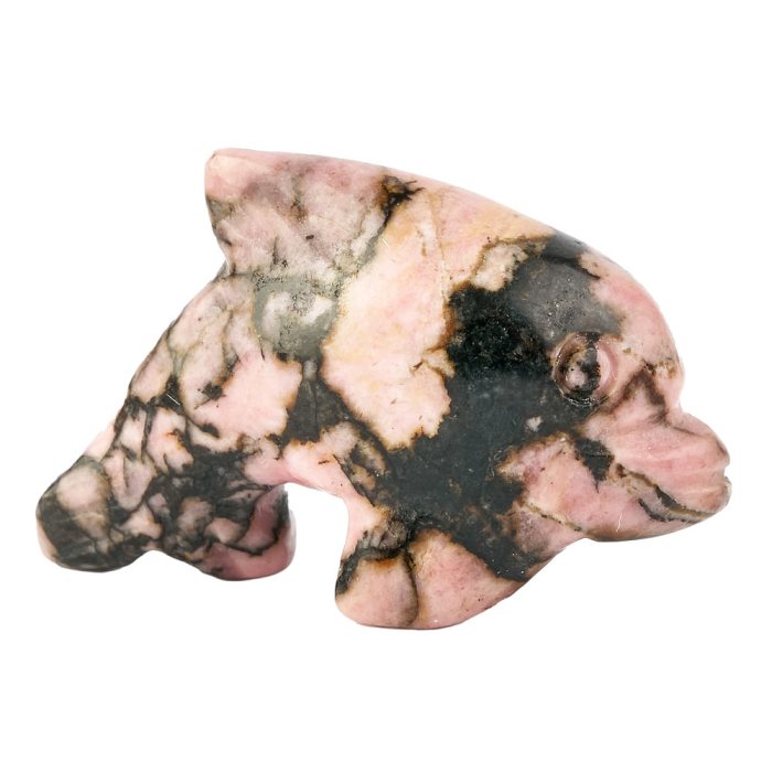 Rhodonite Dolphin Carving (1pc)