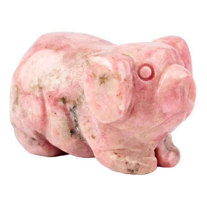 Rhodonite Pig Carving (1pc)