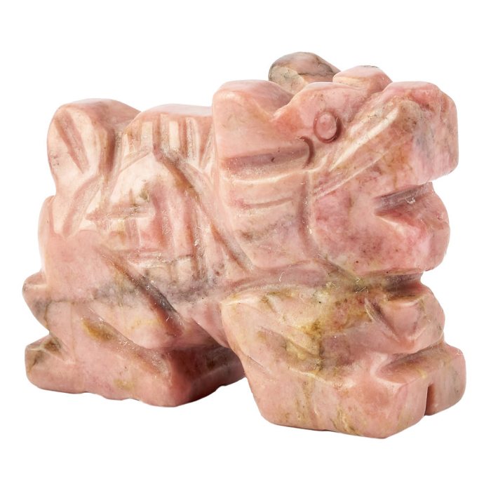 Rhodonite Dragon Carving (1pc)