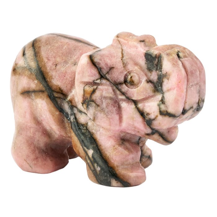 Rhodonite Elephant Carving (1pc)