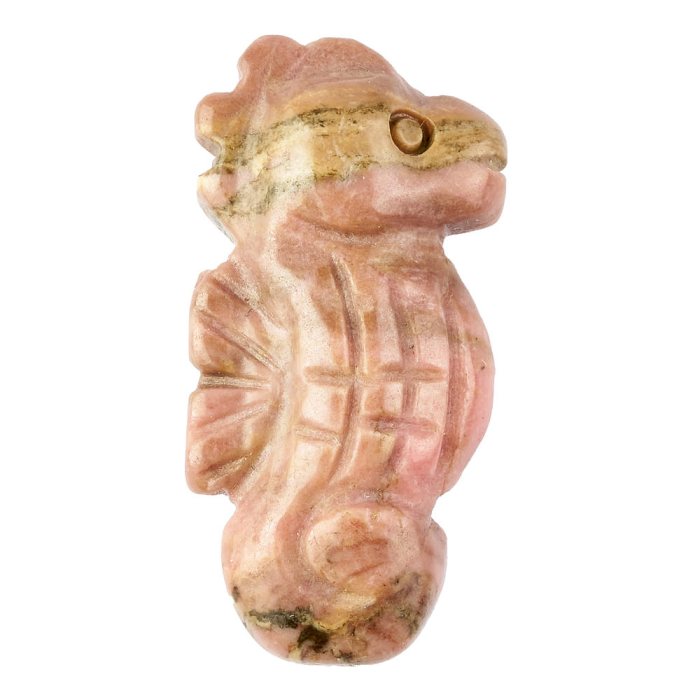 Rhodonite Sea Horse Carving (1pc)