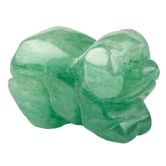 Green Aventurine Pig Carving (1pc)