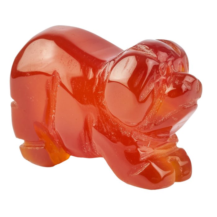 Carnelian Pig Carving (1pc)