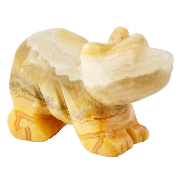 Crazy Lace Agate Bear Carving (1pc)