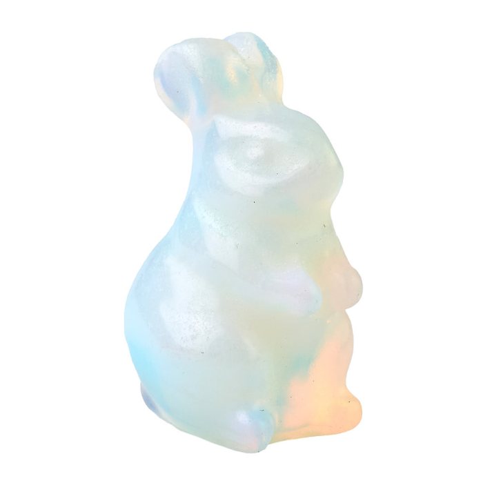 Opalite Rabbit Carving (1pc)