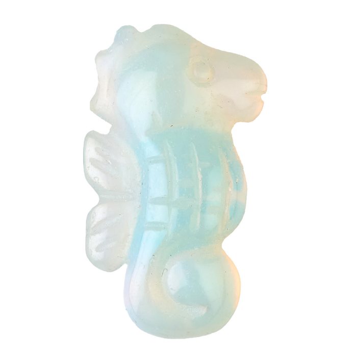 Opalite Sea Horse Carving (1pc)