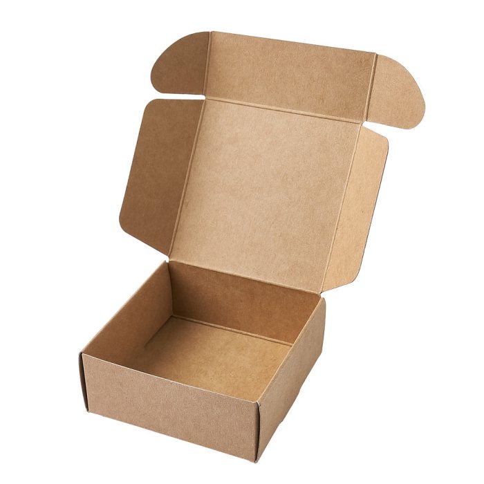 Small Brown Gift Box 75x75x30mm (10pcs)