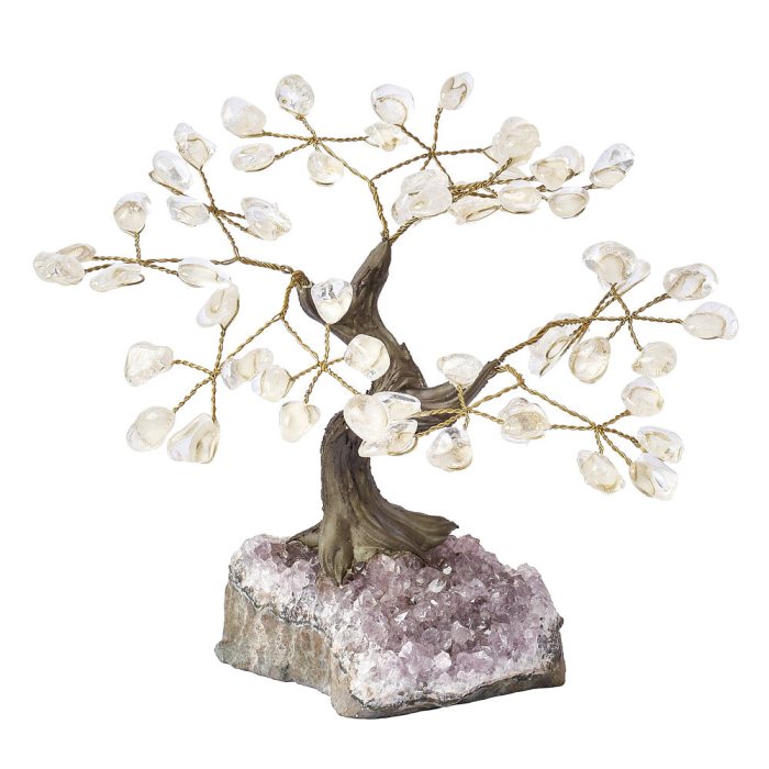 Quartz Crystal Bonsai Tree, 12 Branches (1pc)
