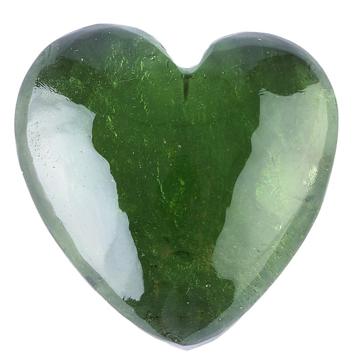 Moldavite Heart Carving 1.94g (1pc)