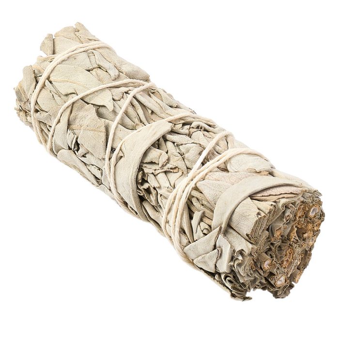 White Sage Smudge Stick 4", USA (1pc) NFD